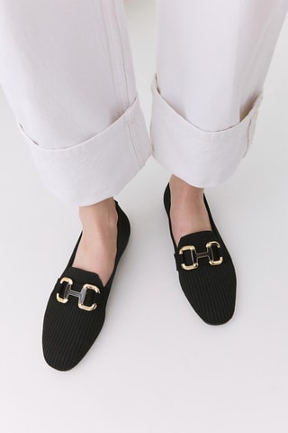 Mocassins - Noir et doré