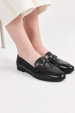 Mocassins - Noir et argenté