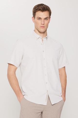 Chemise slim - Beige