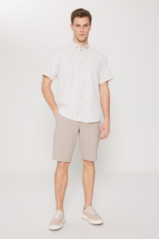 Chemise slim - Beige