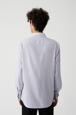 Chemise slim - Gris