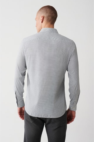 Chemise slim - Gris