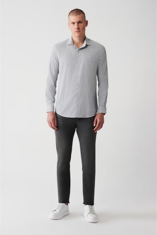 Chemise slim - Gris