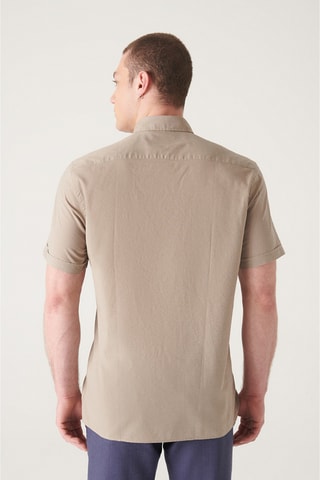 Chemise slim - Taupe