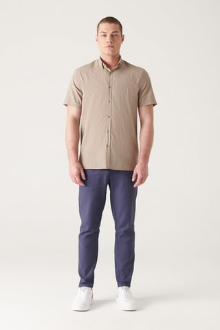 Chemise slim - Taupe