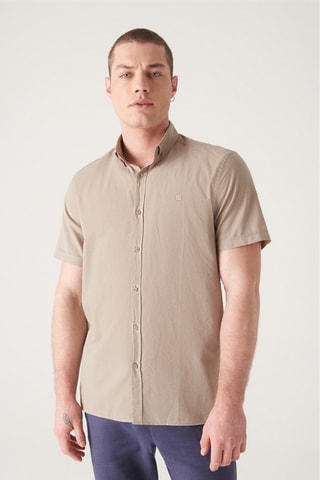 Chemise slim - Taupe