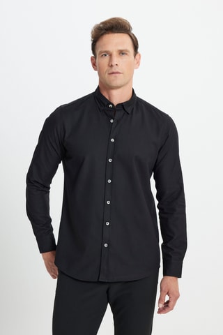 Chemise slim - Noir