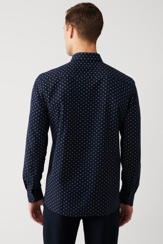 Chemise regular - Bleu marine