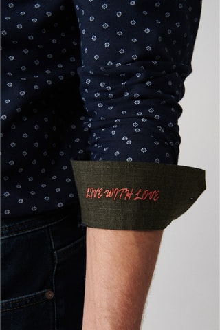 Chemise regular - Bleu marine