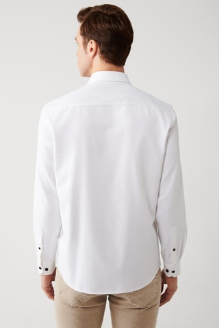 Chemise regular - Blanc