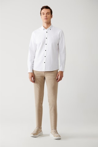 Chemise regular - Blanc