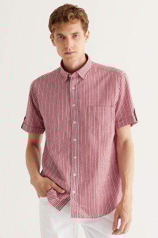 Chemise relaxed - Bordeaux