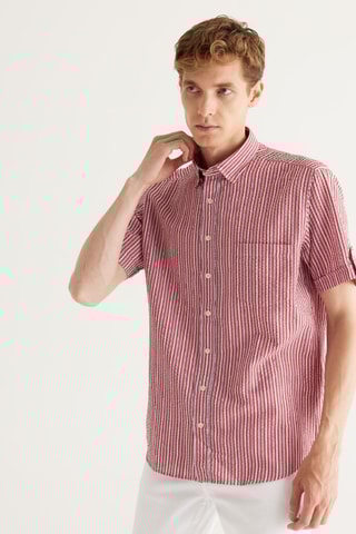 Chemise relaxed - Bordeaux
