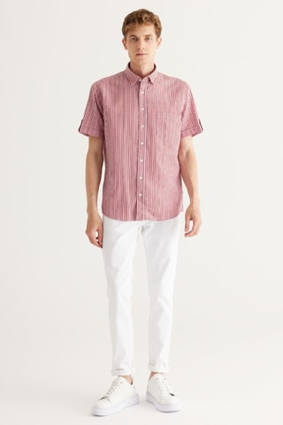 Chemise relaxed - Bordeaux