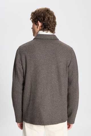 Surchemise - Marron et beige