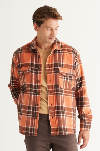 Surchemise - Marron et orange