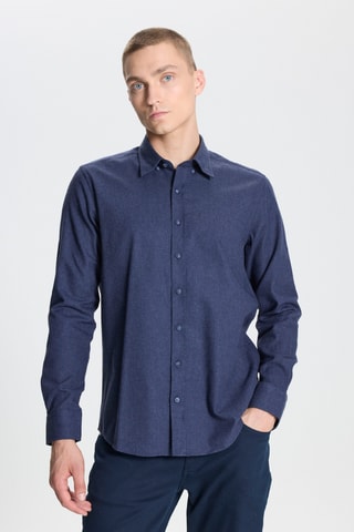 Chemise slim - Bleu marine