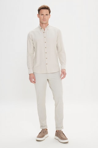 Chemise slim - Beige