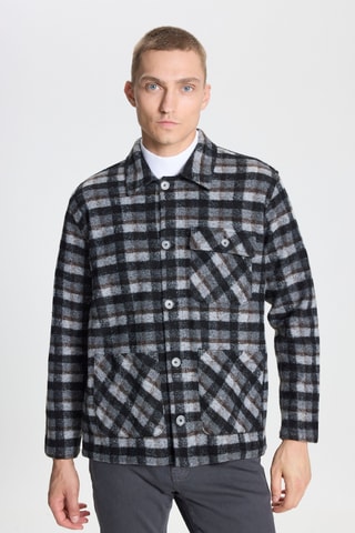 Surchemise - Noir et gris clair