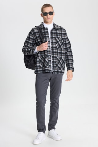 Surchemise - Noir et gris clair