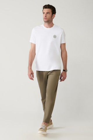Pantalon relaxed - Kaki
