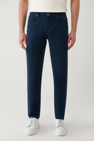 Pantalon slim - Bleu marine