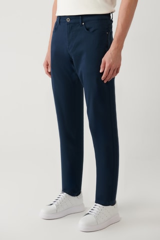 Pantalon slim - Bleu marine