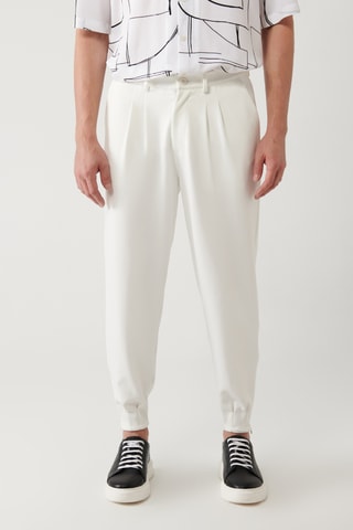 Pantalon baggy - Blanc