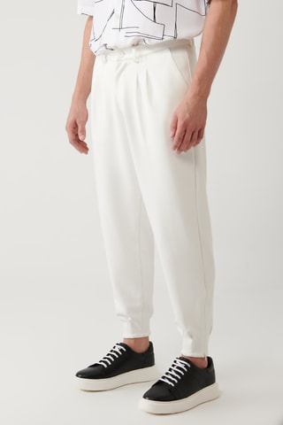 Pantalon baggy - Blanc