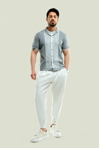 Pantalon baggy - Blanc