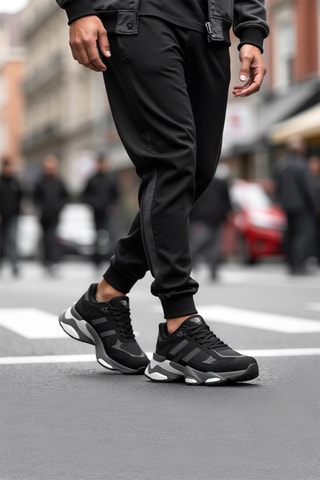 Baskets - Noir et rouge