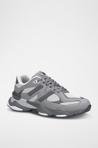 Baskets - Gris foncé et blanc