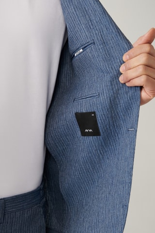 Veste en lin - Bleu marine