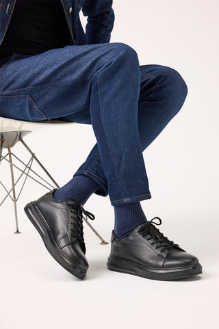 Baskets en cuir - Noir