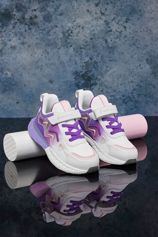 Baskets - Blanc et violet