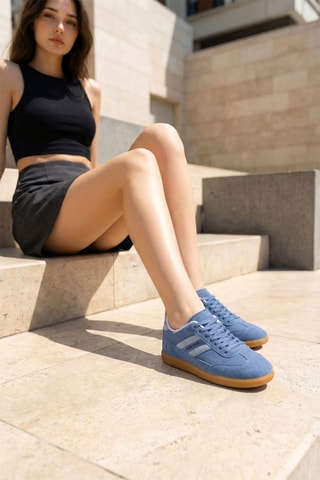 Baskets - Bleu clair