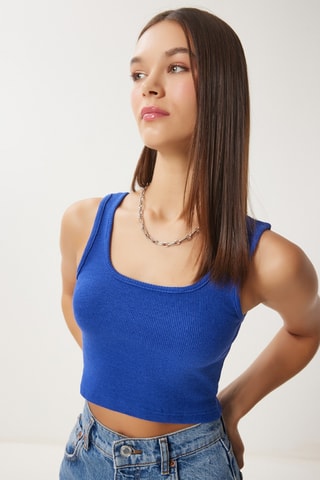 Crop top - Bleu marine