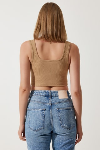 Crop top - Marron