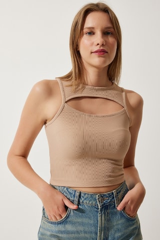 Crop top - Beige