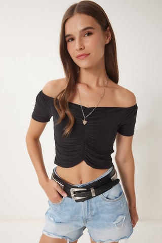 Crop top - Noir