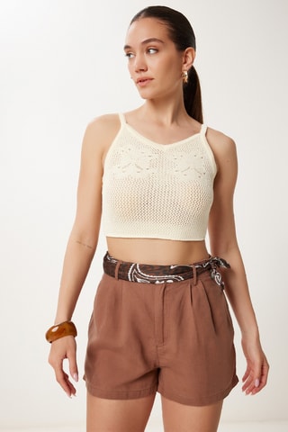 Crop top - Nude