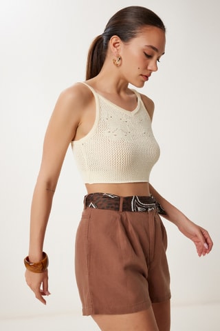 Crop top - Nude