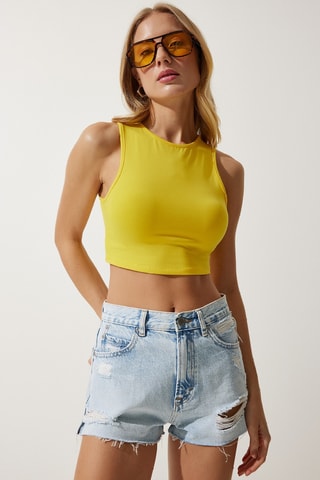 Crop top - Jaune