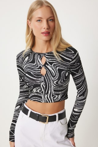 Crop top - Noir