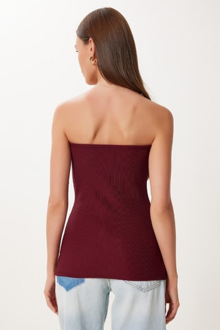 Top bustier - Bordeaux