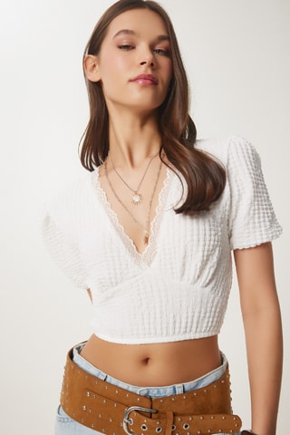 Crop top - Blanc