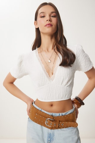 Crop top - Blanc