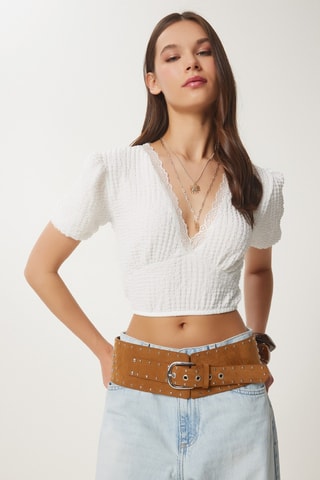 Crop top - Blanc