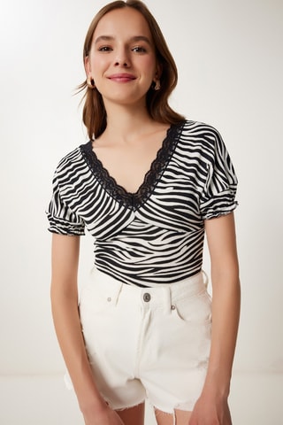 Top - Noir et blanc