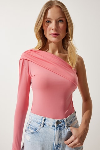 Top asymétrique - Rose